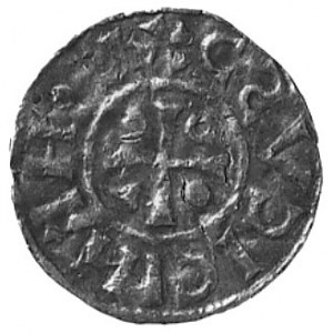 Henryk IV jako książę, denar, Aw: Krzyż i napis CSVCICI...