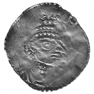 król Henryk II, hrabia Berthold, denar bity w latach 10...