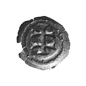 brakteat, Toruń, krzyż dwuramienny, Kop.I -r-, Gum.465