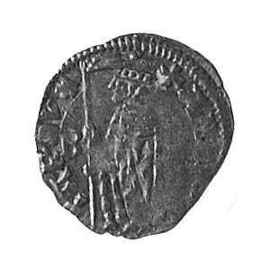 Andrea Contareno 1368-1382, denar, Aw: Uskrzydlony lew ...