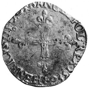 1/4 ecu 1580, Rennes, Aw: Krzyż równoramienny i napis, ...