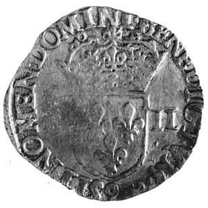 1/4 ecu 1580, Rennes, Aw: Krzyż równoramienny i napis, ...