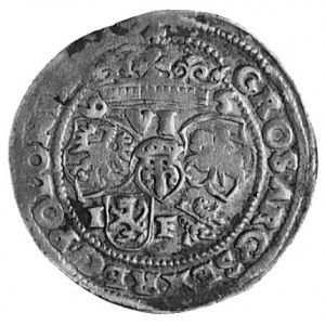 szóstak 1595, Lublin, Aw: Popiersie i napis, Rw: Tarcze...