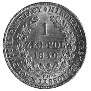 1 złoty 1830, Warszawa, j.w., Plage 73, egzemplarz w st...