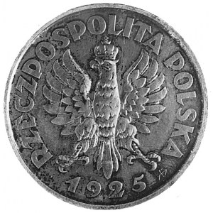 5 złotych 1925, Konstytucja, 100 perełek, srebro, bardz...