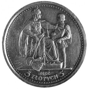 5 złotych 1925, Konstytucja, 100 perełek, srebro