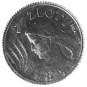 1 złoty 1924, Aw: Orzeł i napis, Rw: Głowa kobiety z kł...