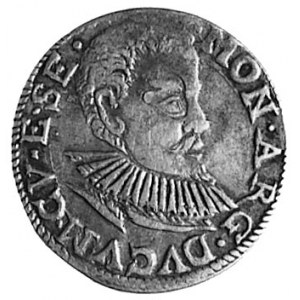 trojak 1597, Mitawa, Aw: Popiersie Fryderyka Kettlera i...