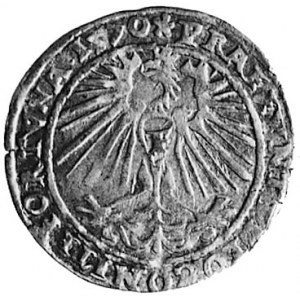 grosz 1570, Bielsko, Aw: Popiersie Fryderyka Kazimierza...