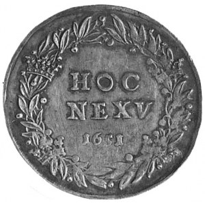 medal nie sygnowany, wybity w 1651 r. na pamiątkę zwyci...