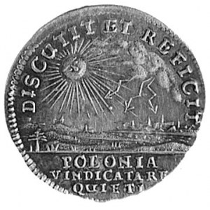 medal nie sygnowany wybity w 1717 r. w Saksonii na pami...