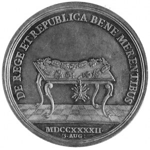 medal sygnowany Wermuth wybity w 1742 r. z okazji święt...