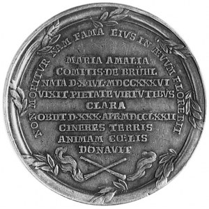 medal wybity w 1772 r. na zlecenie Jerzego Mniszcha z o...