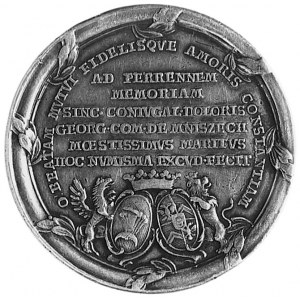 medal wybity w 1772 r. na zlecenie Jerzego Mniszcha z o...