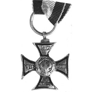 miniatura krzyża Orderu Virtuti Militari z okresu Księs...