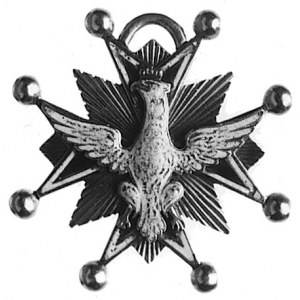 miniatura krzyża Orderu Orła Białego typ z lat 1764-183...