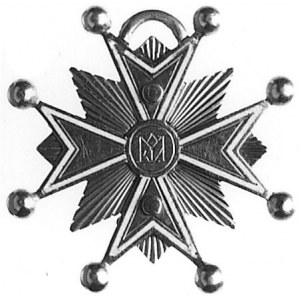 miniatura krzyża Orderu Orła Białego typ z lat 1764-183...
