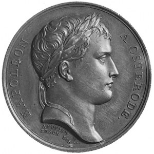 medal sygnowany ANDRIEU, wybity w 1807 r., poświęcony p...