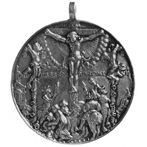 medal lany z uchem bez daty wykonany przez Hansa Reinha...