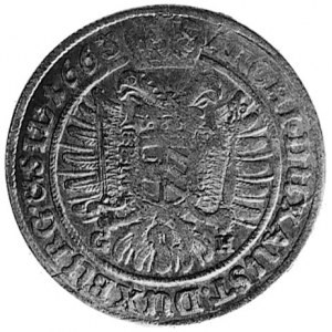 15 krajcarów 1663, Wrocław, j.w., Her.1010