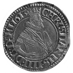 1 marka 1613, Kopenhaga, Aw: Popiersie, w otoku napis, ...