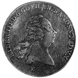 talar 1764, Aw: Popiersie i napis, Rw: Ozdobna tarcza h...