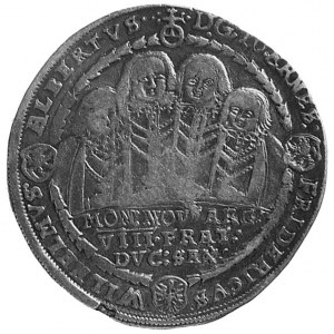 talar 1610, Aw: Popiersia 4 braci, w otoku napis i 3 ta...