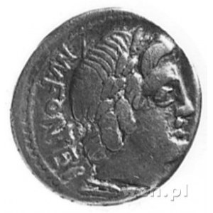 Fonteia, Mn. Fonteius (około 85 p.n.e.), denar, Aw: Gło...