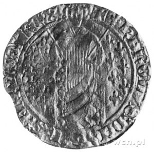 Karol VII 1422-1461, ecu d’or, Aw: Stojący król z dwoma...