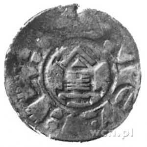król Otto III, denar, Aw: Krzyż, w polu ODDO, napis: DI...