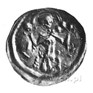 brakteat, postać z podniesionymi rękoma, Kop.XXVII, Gum...