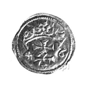 denar 1546, Gdańsk, Aw: Orzeł, Rw: Herb Gdańska, Kop.IV...
