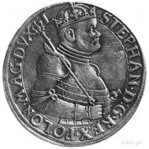 talar 1586, Nagybanya, Aw: Półpostać w zbroi i napis, R...