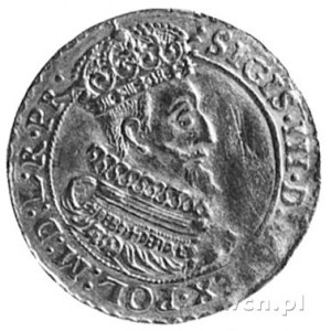 dukat 1623, Gdańsk, Aw: Popiersie i napis, Rw: Herb Gda...