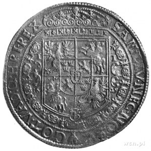 talar 1629, Bydgoszcz, Aw: Popiersie i napis, Rw: Wielo...