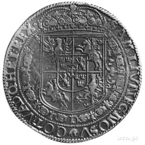 talar 1629, Bydgoszcz, Aw: Popiersie i napis, Rw: Wielo...