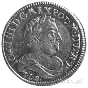 szóstak 1680, Bydgoszcz, Aw: Popiersie i napis, Rw: Tar...