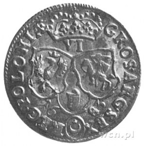 szóstak 1683, Bydgoszcz, Aw: Popiersie i napis, Rw: Tar...