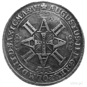 talar 1702, Lipsk, Aw: Krzyż z czterokrotnie powtórzony...
