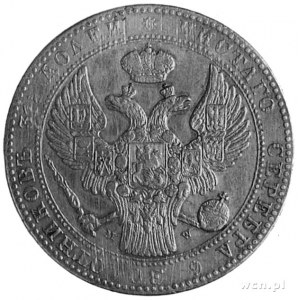 1 1/2 rubla=10 złotych 1839, Warszawa, Aw: Orzeł carski...