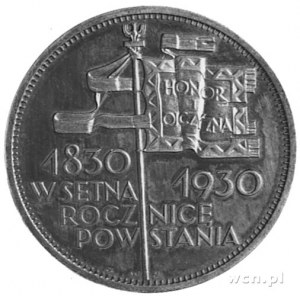 5 złotych 1930, Sztandar, bite głębokim stemplem; ładna...