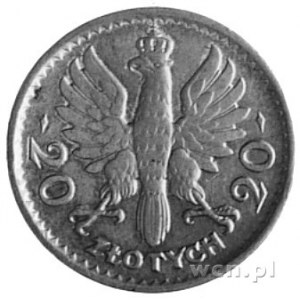 20 złotych 1925, głowa kobiety, wybito 105 sztuk, brąz ...