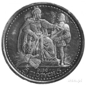 5 złotych 1925, Konstytucja, 81 perełek, wybito 1.000 s...