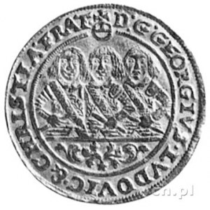 dukat 1659, Brzeg, Aw: Popiersie Jerzego III Brzeskiego...