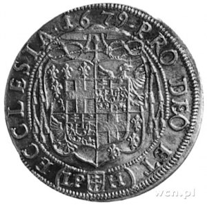 15 krajcarów 1679, Nysa, Aw: Popiersie Fryderyka Heskie...
