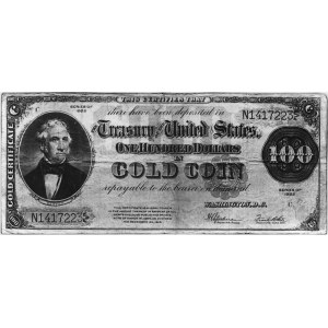 100 dolarów w złocie 1922, Pick 277
