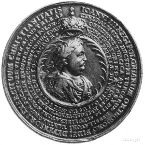 medal sygnowany IH ( Jan Höhn) wybity w 1684 r. z okazj...