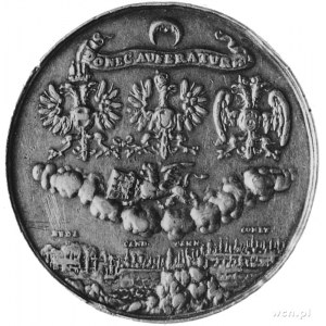 medal sygnowany IH ( Jan Höhn) wybity w 1684 r. z okazj...