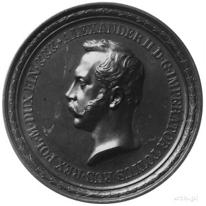 medal sygnowany J. MINHEYMER, wybity w 1857 roku dla uc...