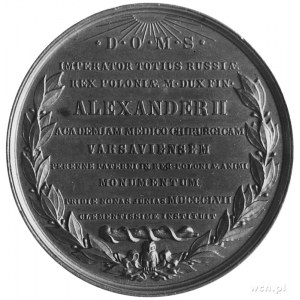 medal sygnowany J. MINHEYMER, wybity w 1857 roku dla uc...